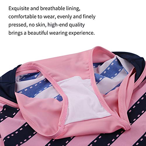 BIKMAN Summer Children Kids Two-Piece Swimsuit Swimwear Swimdress for Girl (Pink, 152(10-12 Years Old)) - Thumbnail 5