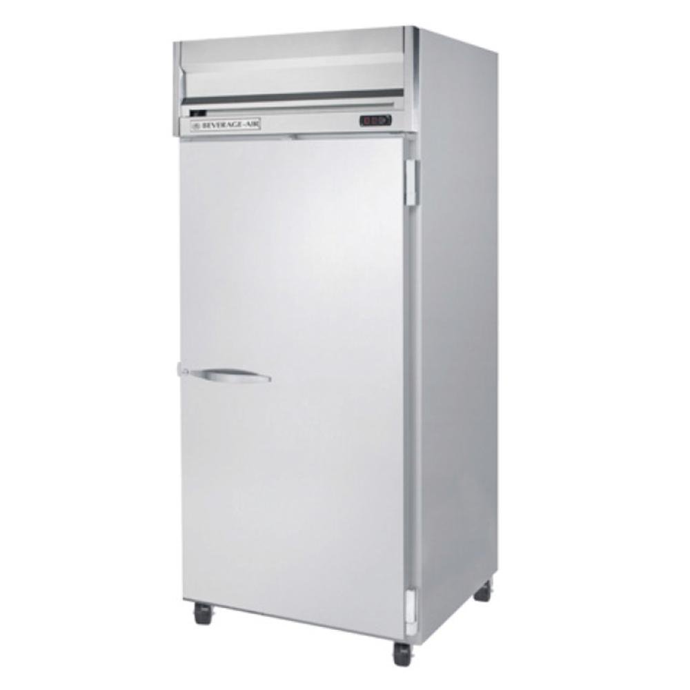 Beverage-Air HFS1W-1S 35" Horizon Series One Wide Section Solid Door Reach-In Freezer 34 cu.ft. Capacity Stainless Steel Front Gray Painted Sides and Stainless Steel by Beverage