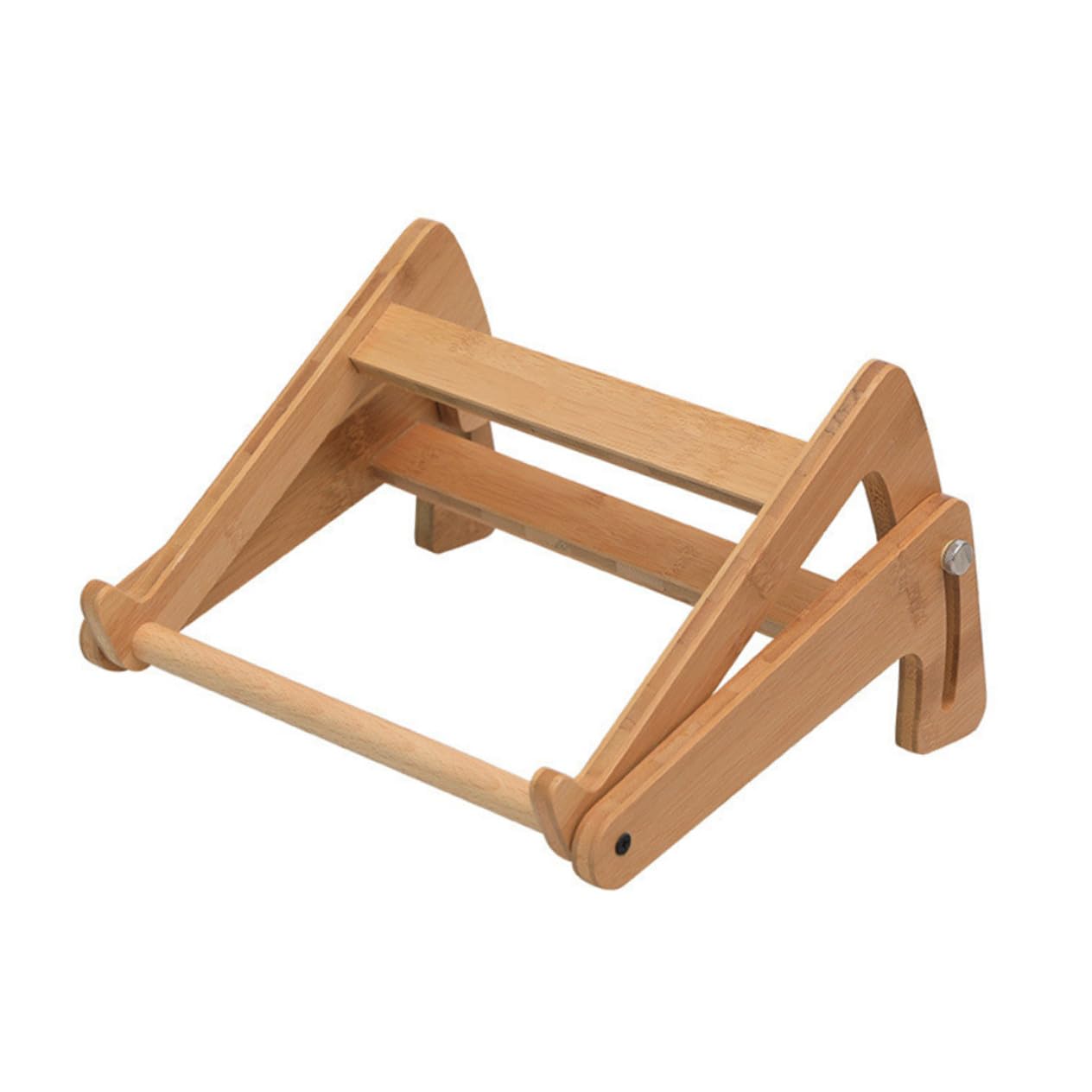 Homoyoyo Supporto Per Laptop in Legno Regolabile, Base Multifunzionale Porta Penne, Pieghevole e Compatto Per Computer Da 13 a 15,6 Pollici, Per Uso Domestico e Ufficio