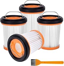Emdou Vacuum Cleaner Filter HEPA Replacement 4 Pcs for Shark EVOPOWER W10/W25/W30/W30P/W35P/WV251J/WV270J/WV280J/WV261J Rechargeable Vacuum Cleaner Filter (WSeries)
