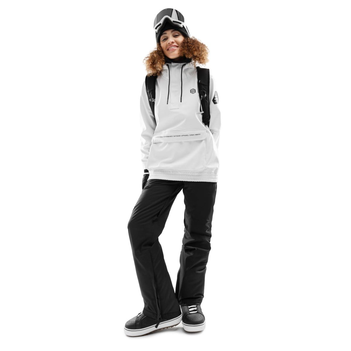 SIROKO Chaqueta para snowboard/esquí esquí y nieve W3-W Antarctica Blanco