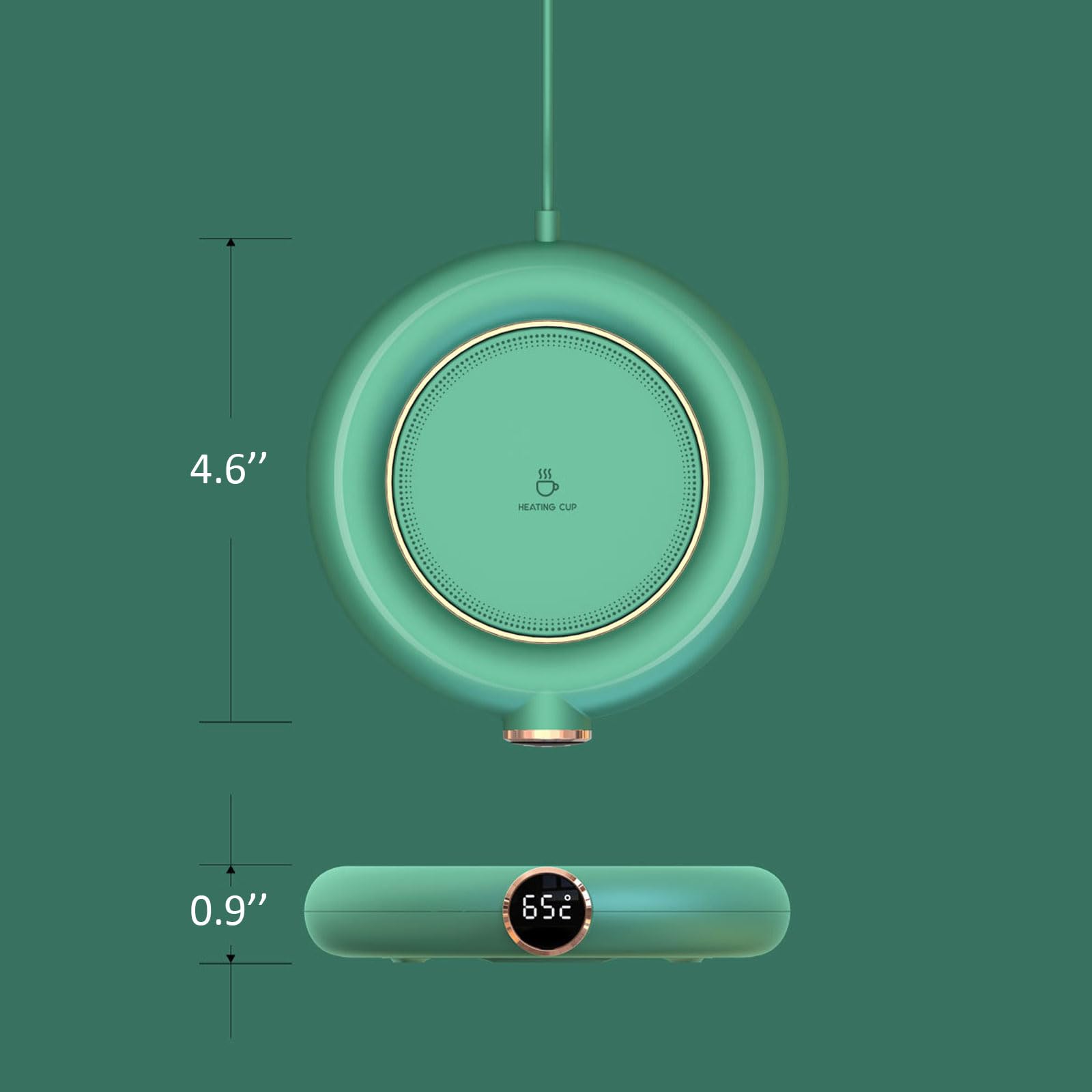 Scalda-tazze da caffè, USB con scatola, scalda tazza per scrivania con spegnimento automatico, 3 impostazioni di temperatura, scalda tazza da caffè, regalo per donne, regalo per Natale (bianco)
