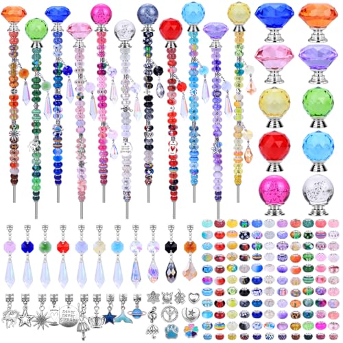 DIY Fairy Wand Garden Stakes Kit, Crystal Beaded Decorative Wands