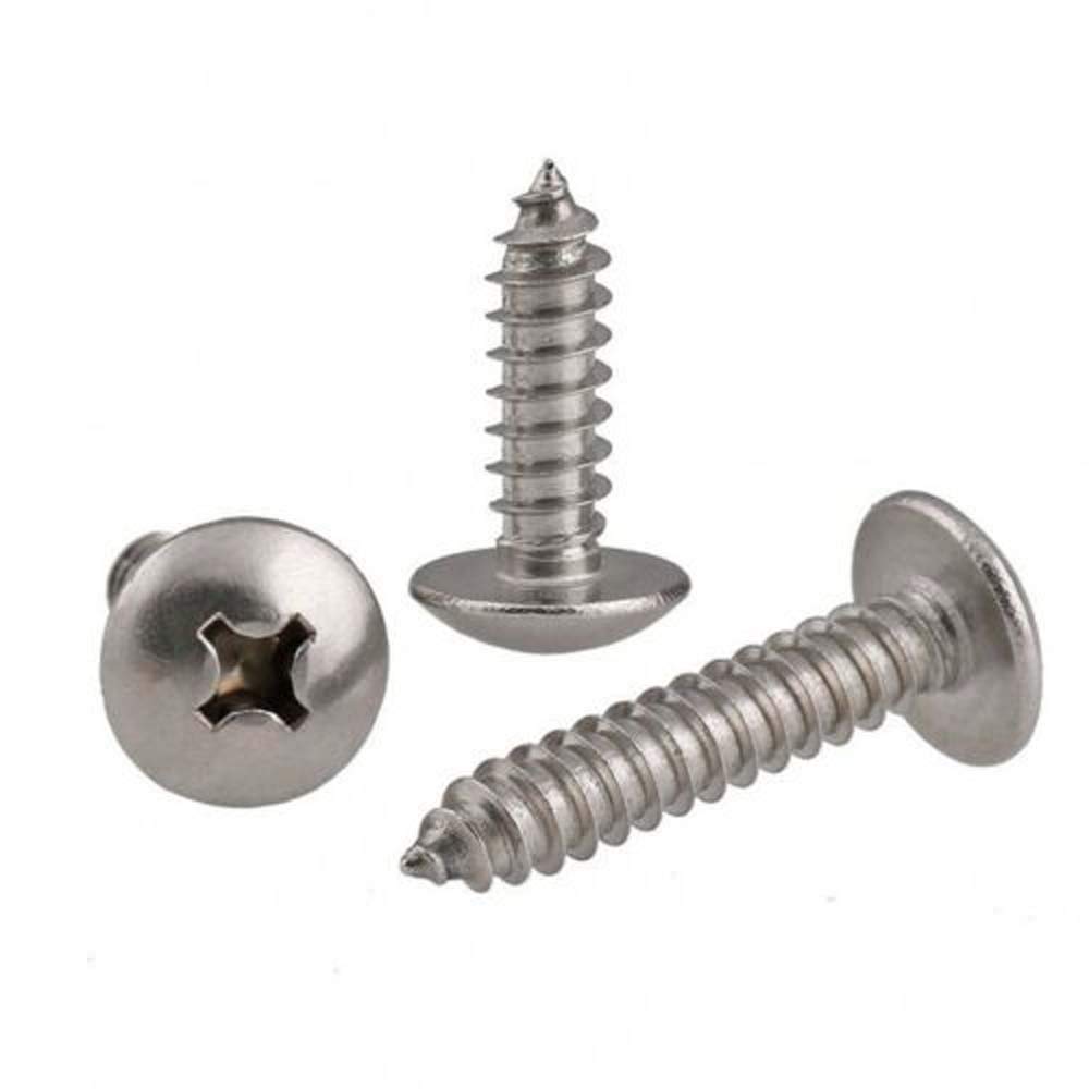 Truss Head Phillips Self-Tapping Screws - 201 Stainless Steel M3 M4 M5 Sizes - View #2