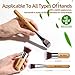 BS-MALL Makeup Brush Set 11Pcs Bamboo Synthetic Kabuki Brush Set Foundation Powder Blending Concealer Eye shadows Blush Cosmetics Brushes with Organizer Bag & Makeup Sponge