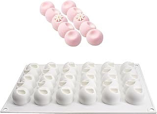 Viitech 6 pustych dekoracji tortu silikonowa forma, zrób to sam w kształcie gąsienicy Avities forma do ciasta, odporna na temperaturę i łatwa do rozbicia naczynia do pieczenia pączków, ciasto ręcznie wykonane narzędzia do pieczenia forma narzędzie DIY