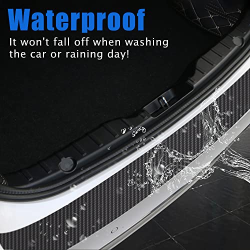Pincuttee Carbon Fiber Bumper Protector Guard,1Pc Automotive Bumper Protective Film,Car Rear Bumper Protector Guard,Anti-Scratch Sticker To Protect Car Bumper(90Cm/35.4,For Sedan) #TOP4