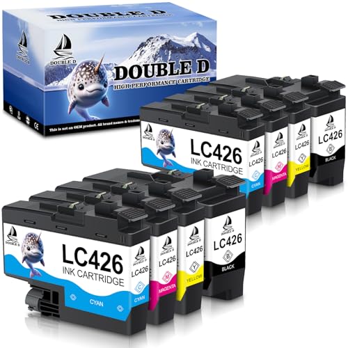 DOUBLE D LC426 Ersatz für Brother LC426 kompatibel mit Brother MFC-J4540DW MFC-J4540DWXL MFC-J4335DW MFC-J4340DW8er Pack