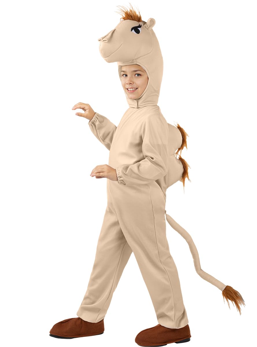 Funidelia | Costume de chameau pour fille et garçon Animaux - Déguisement pour enfant et accessoires pour Halloween, carnaval et fêtes. - Marron