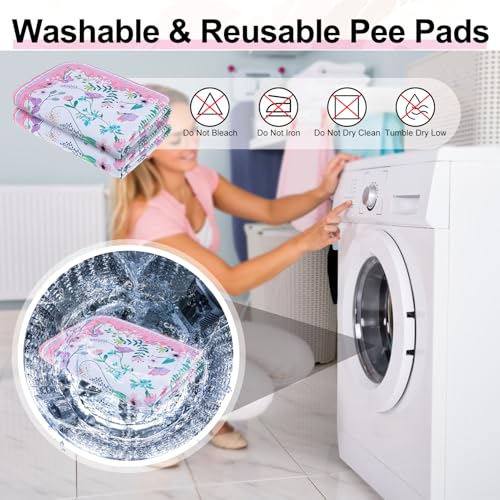 Image of BEAUTYZOO Reusable Puppy Pads,Washable Pee Pads for Dogs,Non Slip Wee Wee Pad for Potty Training,Thick Heavy Absorbent Underpads for Playpen,Bed,Sofa,Crate,Whelping,Travel & Outdoor Spring, 24 inch x 36 inch