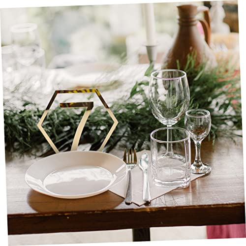Numéros de Table Dorés pour Réception et Organisation Mariage - 2