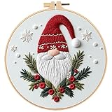 Photo Gallery tyxhxtf natale kit ricamo starter, kit punto croce babbo natale ricamo per principianti, con 1 cornici in plastica fili di colore e strumenti, per fai da te, artigianato Photo Gallery tyxhxtf natale kit ricamo starter, kit punto croce babbo natale ricamo per principianti, con 1 cornici in plastica fili di colore e strumenti, per fai da te, artigianato