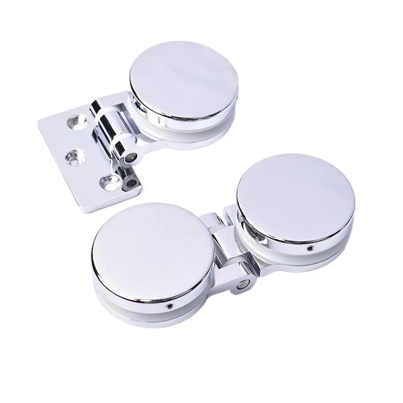 Bisagras de puerta vidrio for baño aleación zinc 2 piezas