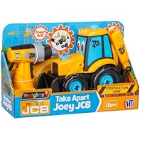 RANRHA Take Apart Joey JCB Toy with Power Drill – Construction Vehicle Playset for Kids 18+ Months, Educational STEM Toy for Motor Skills & Imaginative Play