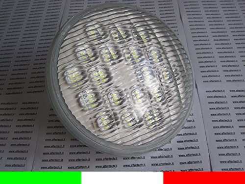 lampada par 56 a led bianchi, per sostituire le tradizionali alogene da 300w per piscine