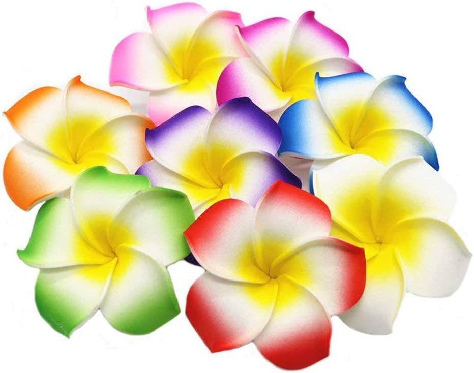 Tia Crafts Premium Flower Artificial Floating Flowers for Home Decoration and Pooja (Mix-Colour - Pack of 50)