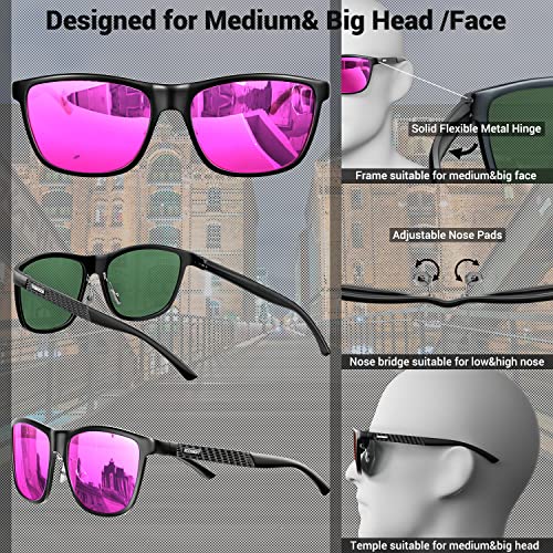 Image of ROCKNIGHT HD Polarized Driving Sunglasses UV400 Protection Lightweight Al-Mg Metal Frame Outdoor Casual 60mm