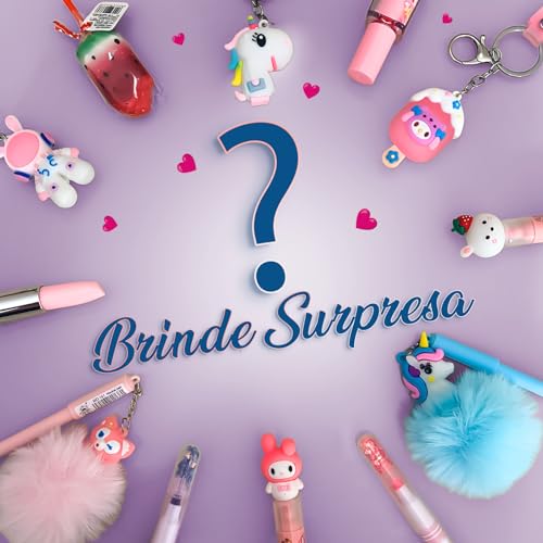 Kit Papelaria Criativa Fofa Caderno E Estojo De Pelúcia Com Caixa de Presente