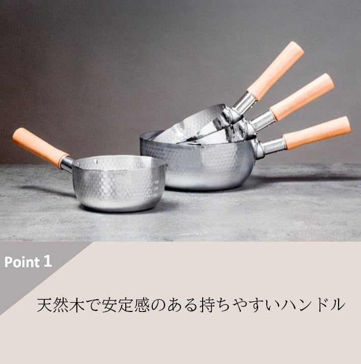 Maruyama Giken KOURIKKA KRY-18 Stainless Steel Snow Flat Pot, 7.1 inches (18 cm), Spout with Graduation, Induction Compatible, Gas Stove, Made in Japan
