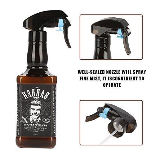 Spray de agua para barbería, 500 ml, botella de plástico miniatura 6