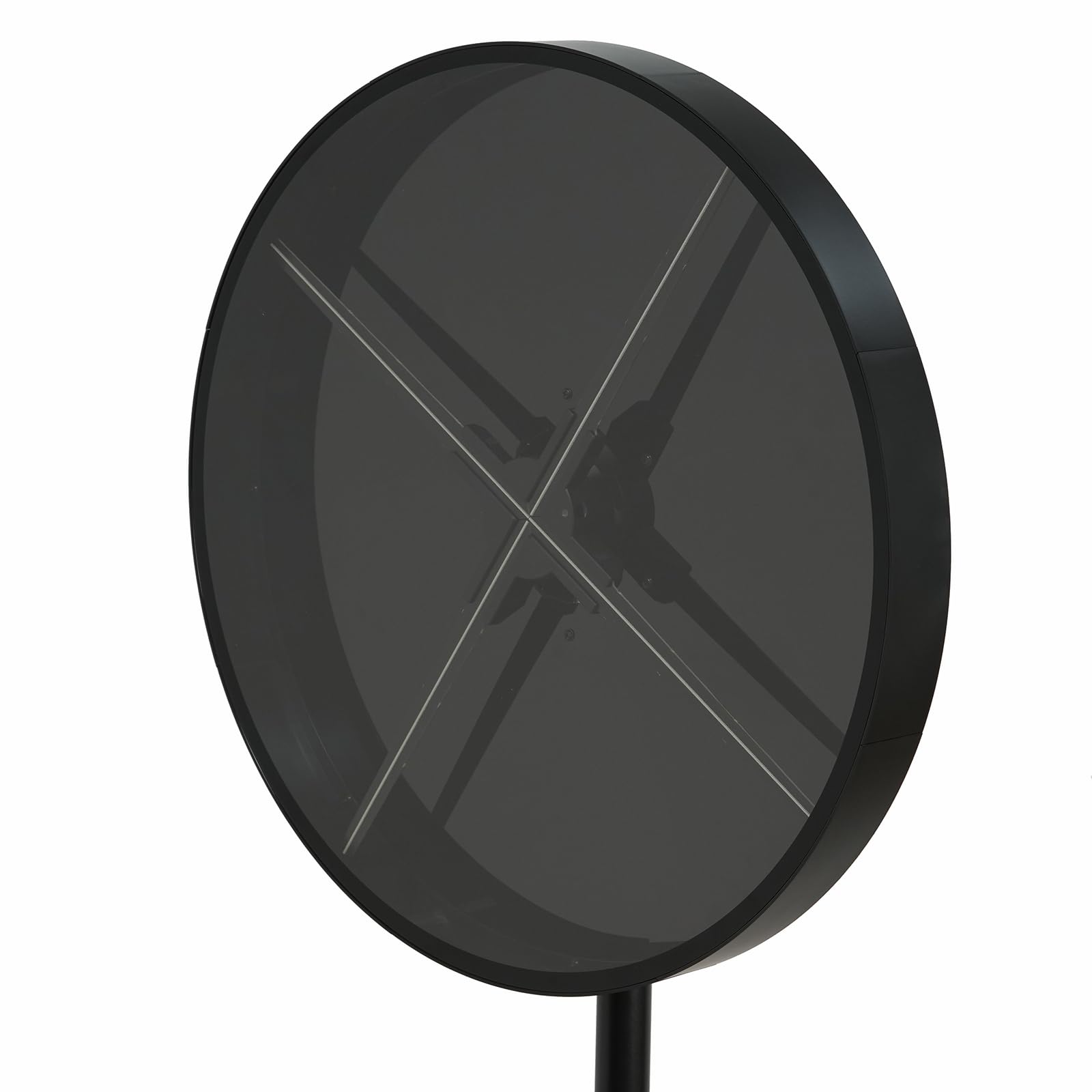 3D Hologram Fan Cover 59*59*4.5CM,Fits for Holospin X5,X6 and U52 Models, ABS+ Acrylic Material,Two Style Transparent and Black Background (Transparent)-image-15