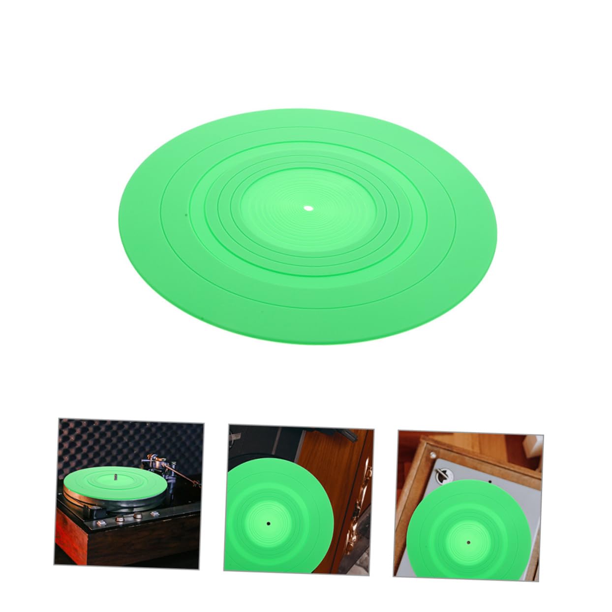 Alfombrilla Piezas Silicona para Verde 2 de Tocadiscos de Vinilo
