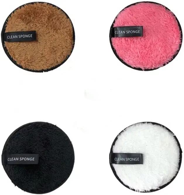 Feelhigh Soft Fiber Makeup Remover Pads, Facial Cleansing Pads for Face Makeup (small, 4)-image-30