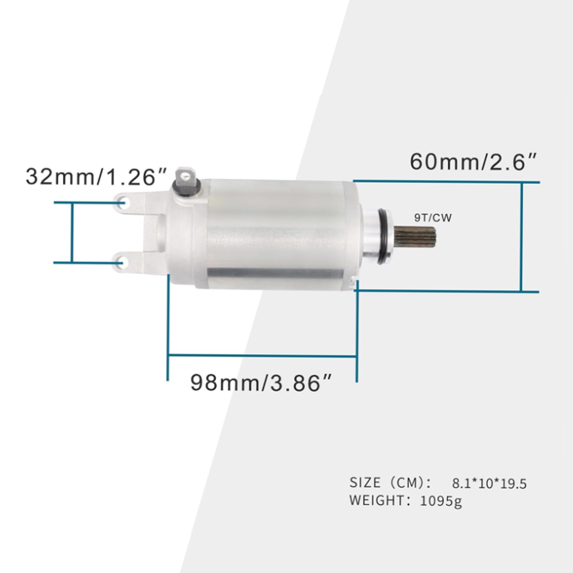 GOOFIT 9T CW Motorini Di Avviamento Sostituzione Per AN 250 400 BURGMAN 125 200 31100-14F01 31100-06H00 31100-06H01