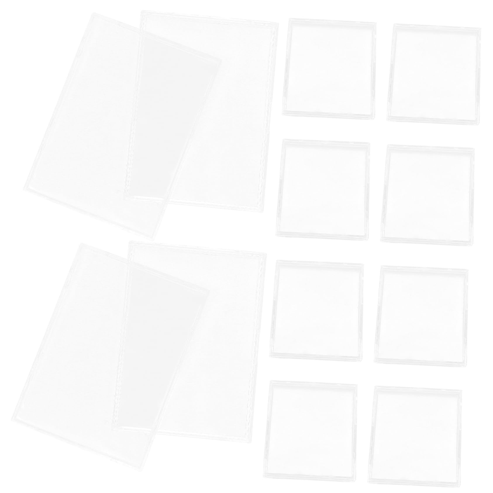 VILLCASE 5 Set Custodia Trasparente Per Carte Da Acrilico Protezione Per Carte Da E Collezionabili Facile Da Usare E 10 Pezzi * 5