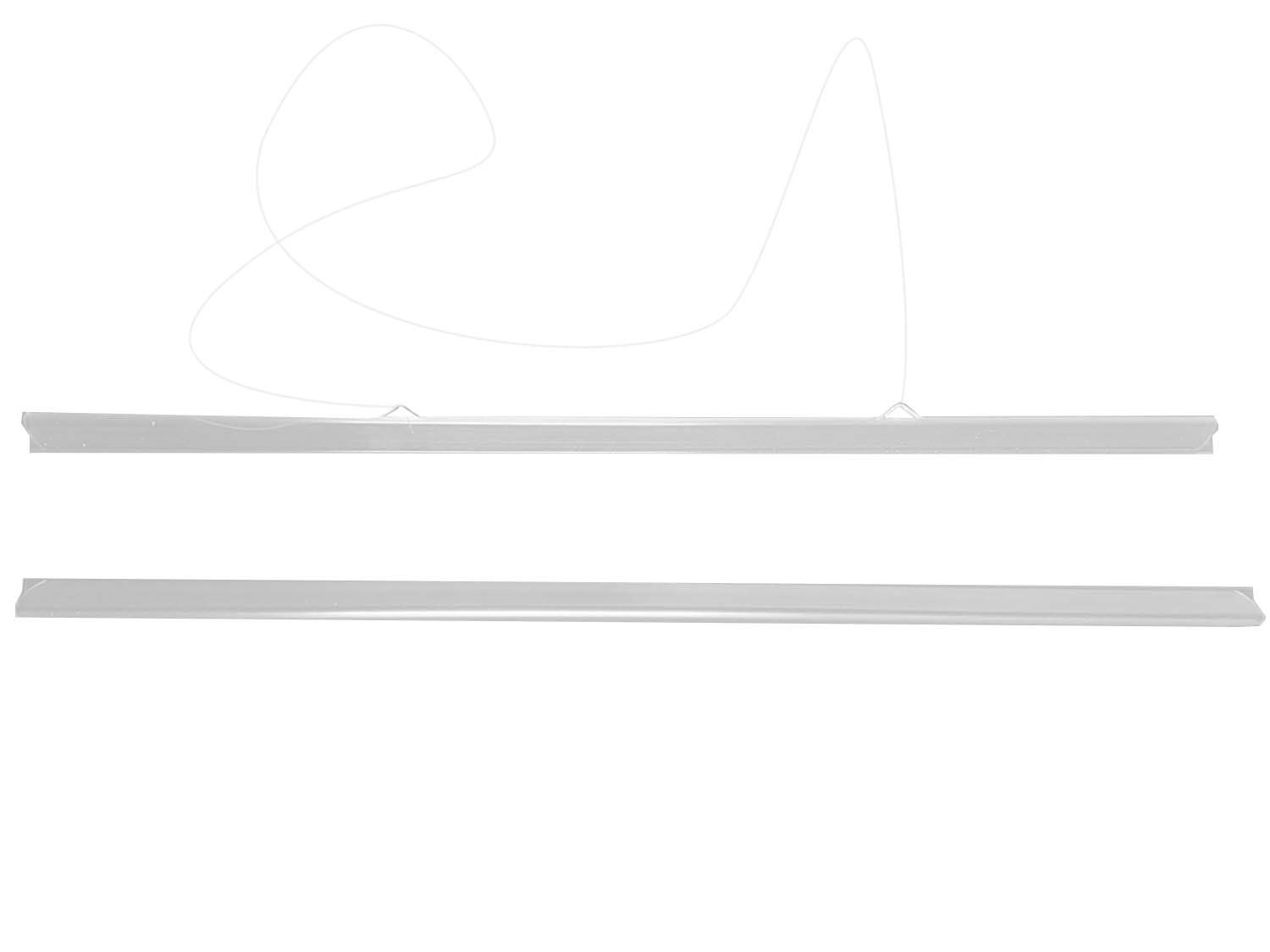 Poster Hanger Clear White Black Strips + Cord Snaps Maps Poster Grippers - B0 B1 B2 B3 B4 (B0 1028MM OR 40.48 INCH)