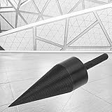 Taladro de picar Práctico cortador de leña Broca 45 Tratamiento de endurecimiento de mano de obra que ahorra acero para madera Taladro eléctrico para el hogar Leña(42MM)