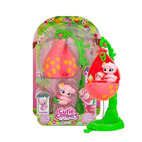 CUTIE CLIMBERS S1 Family Pack Sweeties Polly Flower House mit 1 Haustier Klettern und Welpe Sammlerstück Spielzeug für Kinder + 3 Jahre CUTIE CLIMBERS S1 Family Pack Sweeties Polly Flower House mit 1 Haustier Klettern und Welpe Sammlerstück Spielzeug für Kinder + 3 Jahre