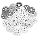 ComPDCVD Lot de 100 Rondelles d'Isolation de 35 mm de Diamètre en Fer Galvanisé Thermoboard Joints à Ongles Fixes pour Isolation Thermique et Plaques de Plâtre