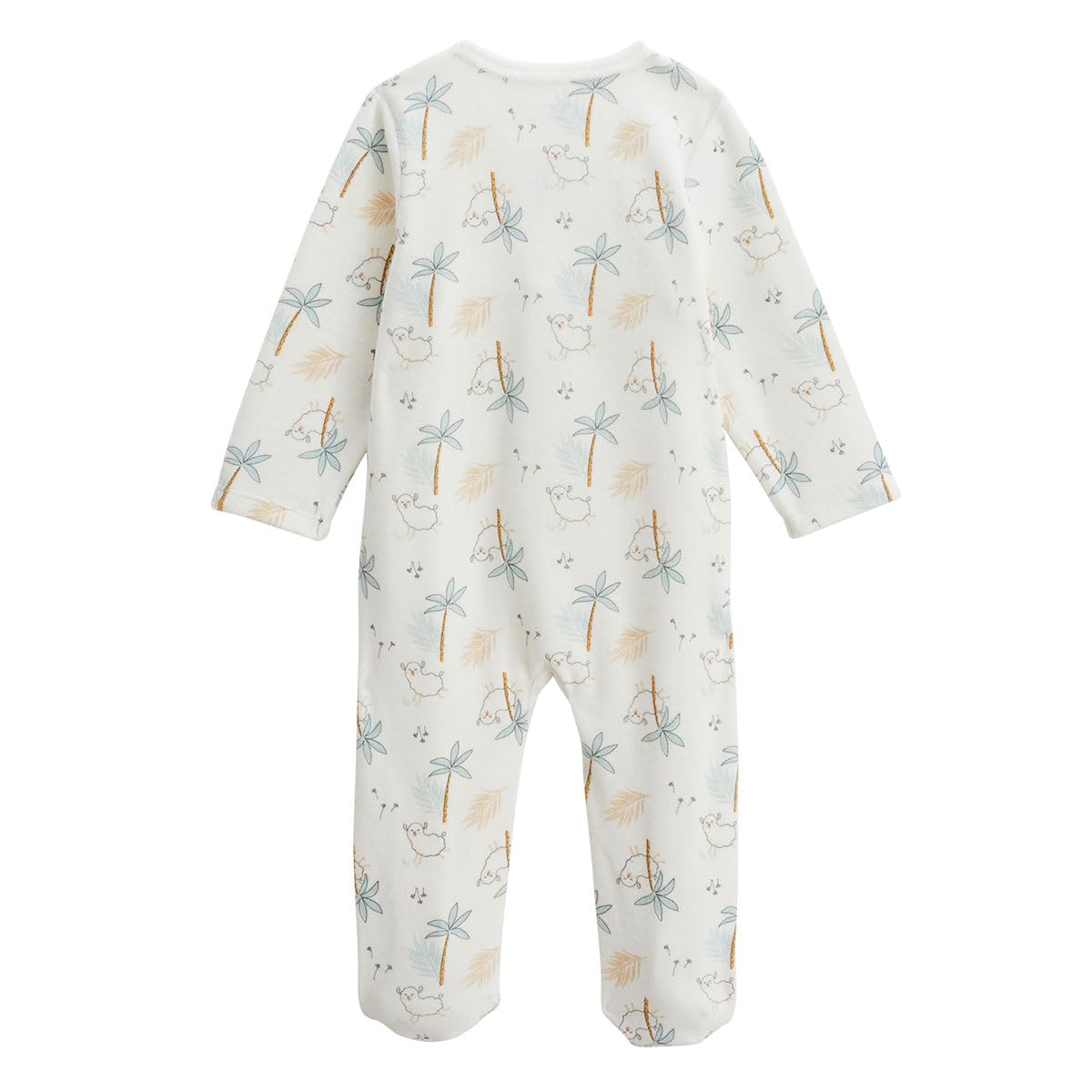 Petit Béguin - Lot de 2 pyjamas bébé en velours Noisette