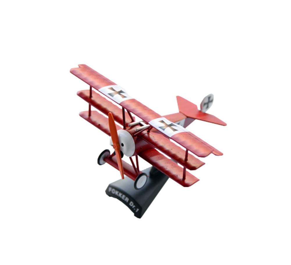 Military Fighter Alloy Die Cast Model, 1/63 Scale Fokker RY-1 Triplane Germany Model, Adult Toys And Decorations, 3.6Inch X 4.5Inch