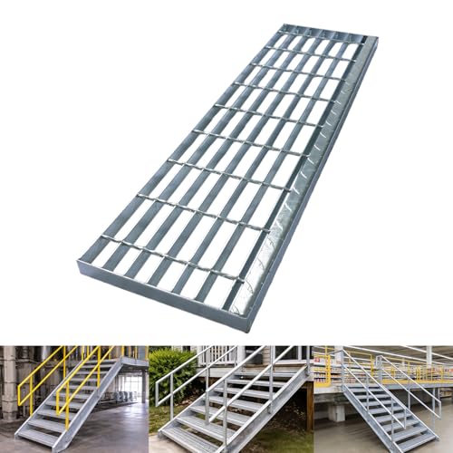Marchepied d'escalier en acier galvanisé haute durabilité T3 robuste