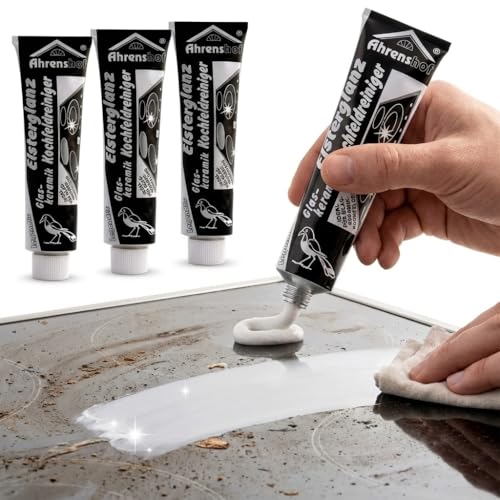 4x Elsterglanz Glaskeramik Reiniger für Ceran Kochfeld & Herd kraftvoll & schonend streifenfreier Glanz 150ml (0 6 l)