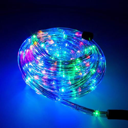 F3 - Guirnalda de luces LED (5 metros hasta 100 m, rojo, verde, azul, amarillo, rosa, blanco, blanco cálido, RGB, para interiores y exteriores)