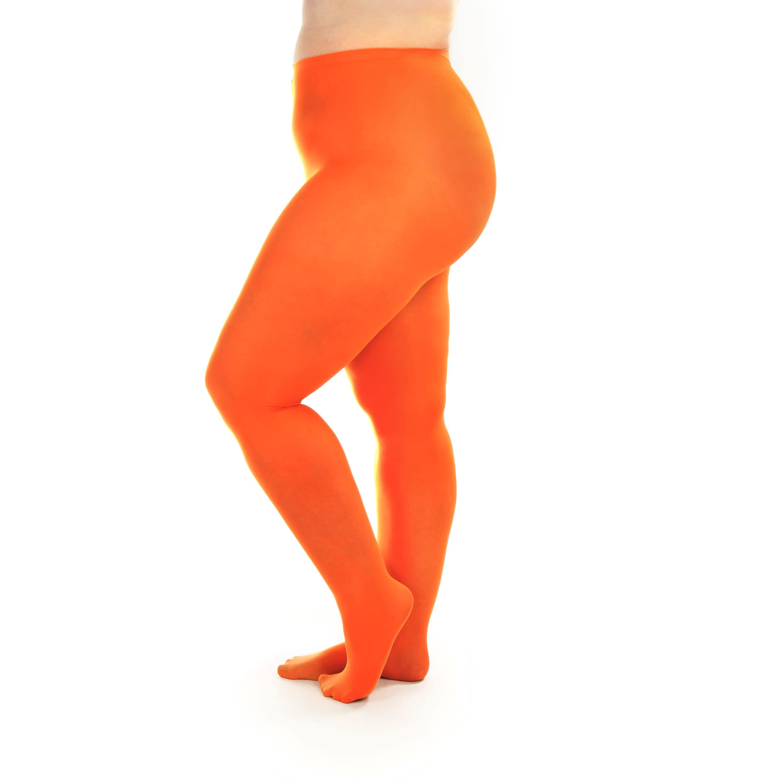 Silky Toes Plus Size Tights for Women 60D Opaque Curvy Nylons Stockings 1-2 Pair Colored and black 1X 2X 3X 4X 5X 6X 7X