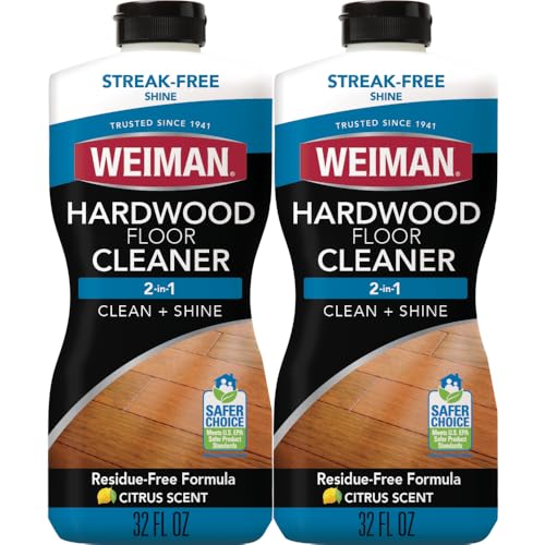 Weiman Hardwood Floor Cleaner for Finished Hardwood, Engineered Flooring, Vinyl & Laminate Surfaces...