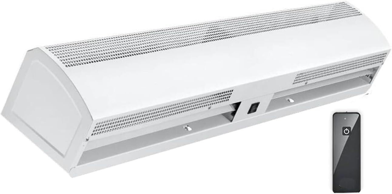 SSDDLZEQ Air Curtain for Doorway Air Curtain Machine Commercial Silent Remote Control Style Wall-mounted(Remote Control Style,90cm)