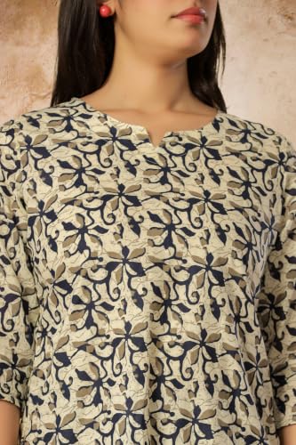 Image of Women's Pure Cotton Printed Night Suit,Top and Relaxed Pajama Set, Stylish Sleepwear, Casual Wear