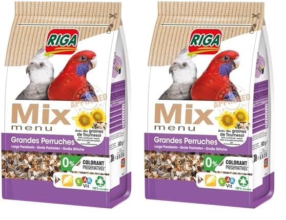 RIGAMIX Grandes PERRUCHES 900G (Lot de 2)