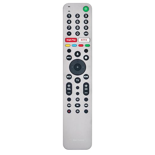 RMF-TX600U Replaced Voice Remote fit for Sony X950G LED 4K Ultra HD TV XBR-55X950G XBR-65X950G XBR-75X950G XBR-85X950G XBR-48A9S XBR-55A9G XBR-65A9G XBR-77A9G XBR-85Z9G XBR-98Z9G