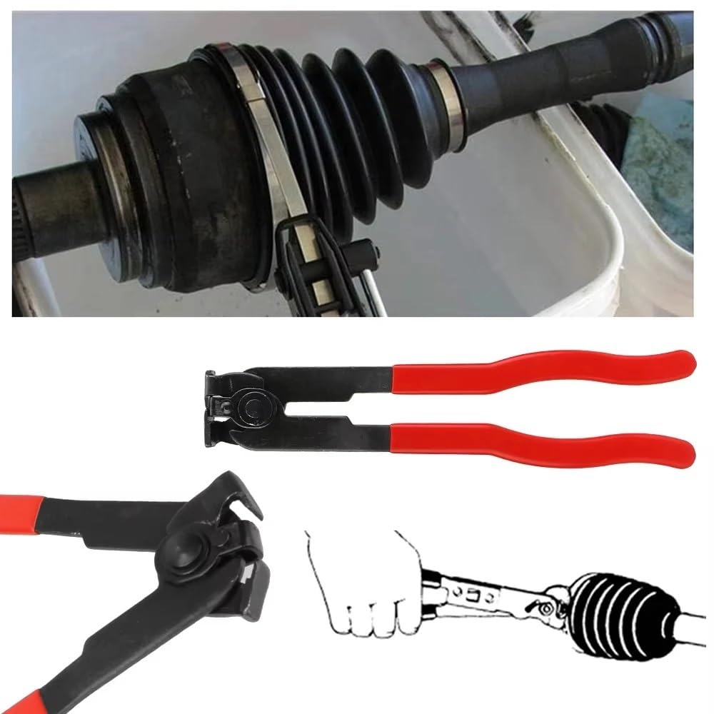 Kit giunti Kit di attrezzi manuali per la riparazione giunti omocinetici durevoli, pinze per fascette per auto, kit per tubi scarico, installatore filtri(4 sets of CV)