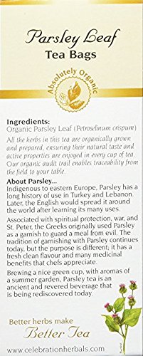 Celebration Herbals Organic Parsley Leaf Tea Caffeine Free, 48 Herbal Bags (2 packs of 24) - Thumbnail 2