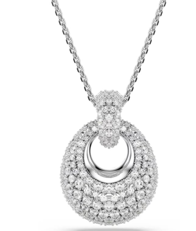 Swarovski Sublima pendant White, Rhodium plated