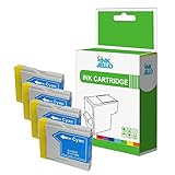 12 Monate Garantie Inkjello Kompatible Tintenpatrone Ersatz für Brother DCP-130 C 330 C 350 C 353 C 357 C 540 CN 560 CN 750 CW 770 CW 135 C 150 C 153 C 157 C 750 CN MFC-240 C 3360 C 440 CN 465 LC970C (Cyan, 4er Pack)