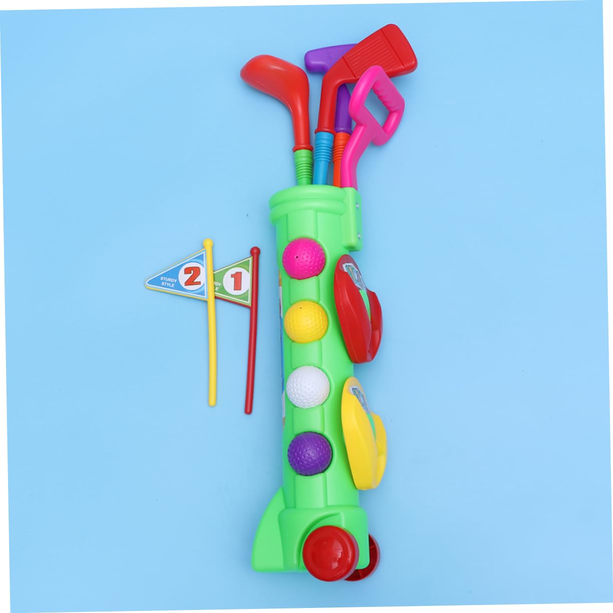 KOMBIUDA 2sets Giocattoli Sportivi Per Ragazzo Ragazza Di Golf Plastica Verde Per Attività Indoor e Outdoor Divertimento Educativo Per Ragazzi e Ragazze