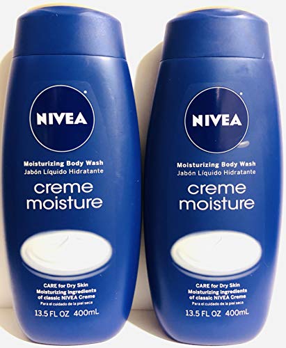Nivea Moisturizing Body Wash - Creme Moisture - Net Wt. 13.5 FL OZ (400 mL) Per Bottle - Pack of 2 Bottles